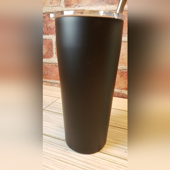 20 oz. Black Stainless Steel Double Wall Tumbler with Bus Driver Decal NWT - Picture 2 of 8